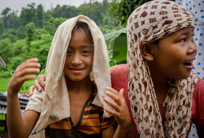 Children in a rural community